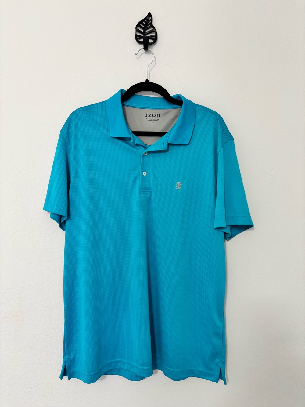 IZOD Men’s Performance Polo Golf Shirt Teal Large